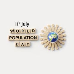 World Population Day awareness social media post design template