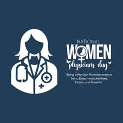 Women Physicians Day awareness social media post promoting women in healthcare – AiFlexa
