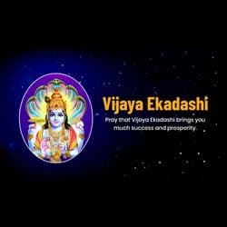 Business promotion post with Vijaya Ekadashi spiritual theme – AiFlexa