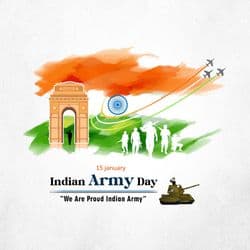 Indian Army Day social media post design template honoring soldiers by AiFlexa