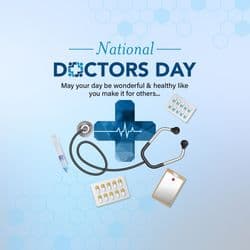 Creative Doctor Day social media post design template
