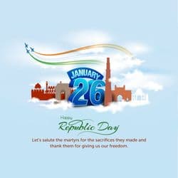Carousel post template with India’s Republic Day history – AiFlexa