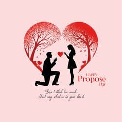 Propose Day gift promotion post featuring ring box and romantic elements – AiFlexa