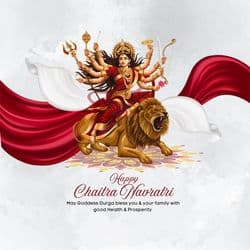 Branded Navratri greeting template for businesses – AiFlexa