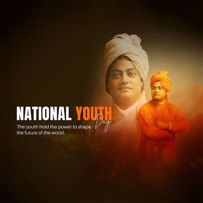 National Youth Day youth motivation leadership social media creative