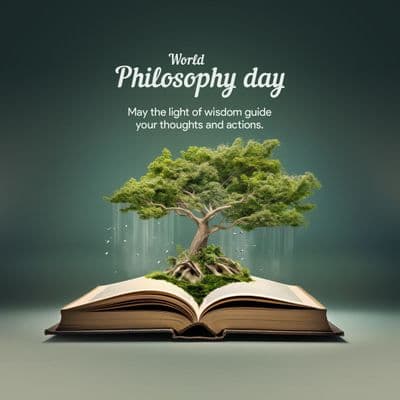 World Philosophy Day social media post template design by AiFlexa