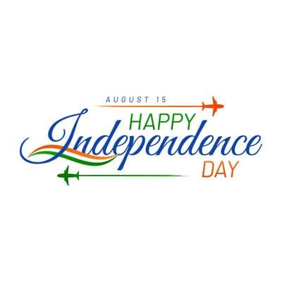Indian Independence Day post with tricolor theme and Ashoka Chakra