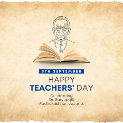 Happy Teachers’ Day social media post design template