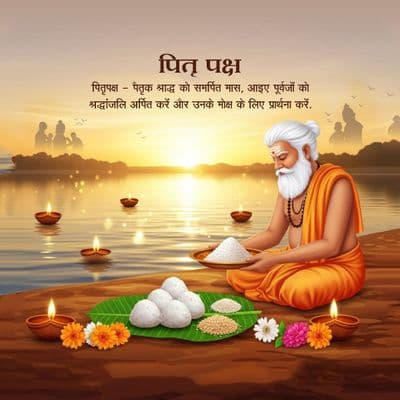 Pitru Paksha devotional social media post design template
