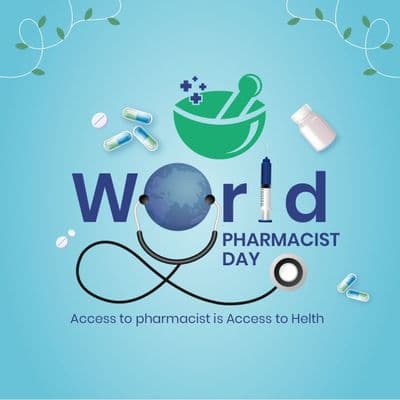 World Pharmacists Day awareness social media post design template