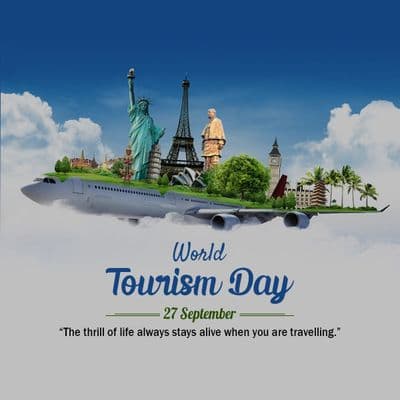 World Tourism Day travel awareness social media post design