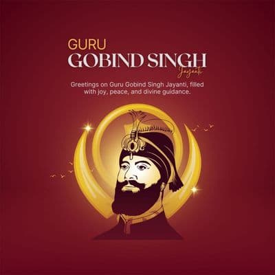 Guru Gobind Singh Ji Jayanti Sikh pride awareness creative