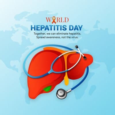 Editable Hepatitis Day post design for doctors, hospitals and clinics