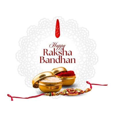 Minimalist Rakhi post template with clean layout