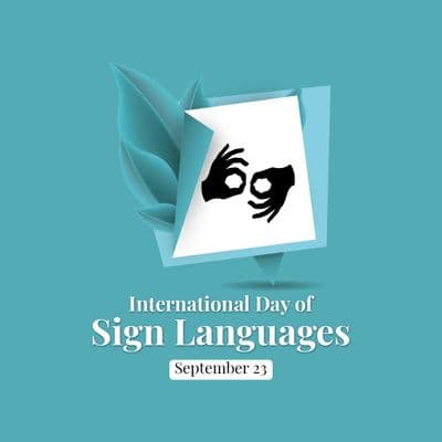 Educational social media design for International Day of Sign Languages