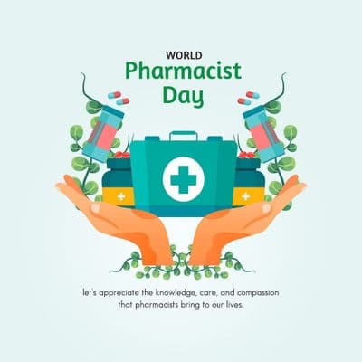 Tribute post design template for World Pharmacists Day