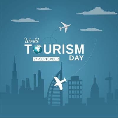 Business promotion travel agency post design for World Tourism Day