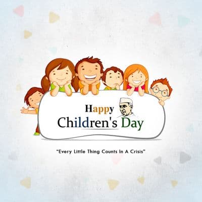 Children’s Day and Nehru Jayanti social media post design