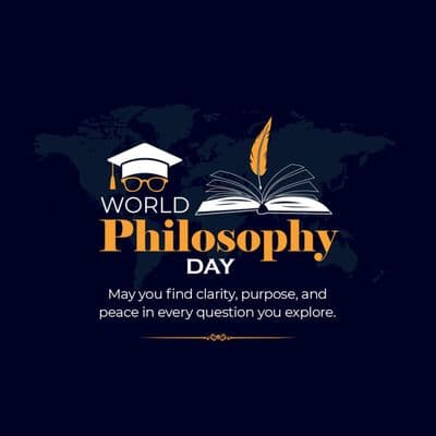 World Philosophy Day inspirational post template by AiFlexa