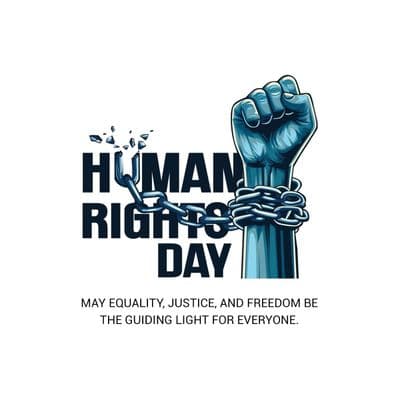 Human Rights Day equality awareness social media creative template