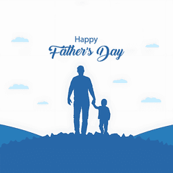 Fun and playful Father’s Day social media post design with vibrant colors