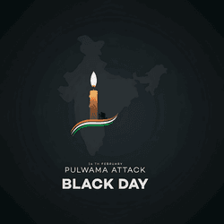 Social media template honoring Pulwama attack martyrs with Indian flag – AiFlexa