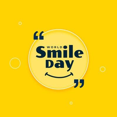 Awareness social media post design for World Smile Day template