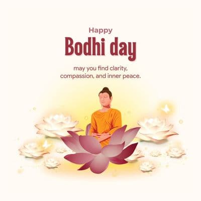 Bodhi Day HD Image | Buddhist Enlightenment Art