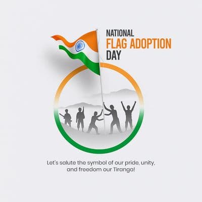 Elegant social media post with Indian flag and tricolor theme for businesses