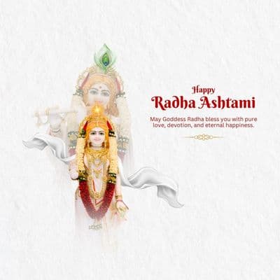 Radhashtami business promotion festival social media template