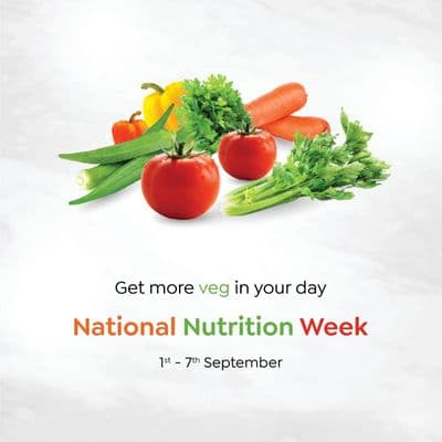 Inspirational nutrition quotes National Nutrition Week social media template