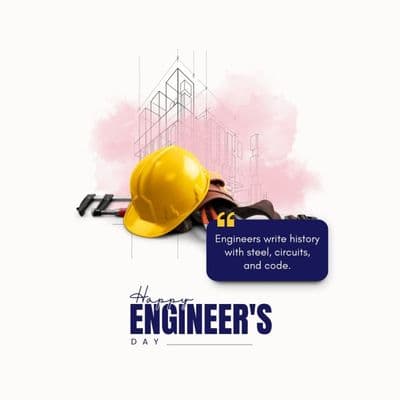 Engineer’s Day greeting wishes social media template