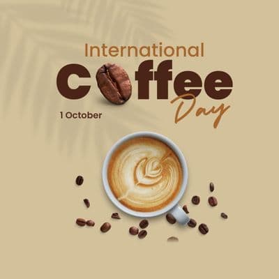 Business promotion design template for International Coffee Day