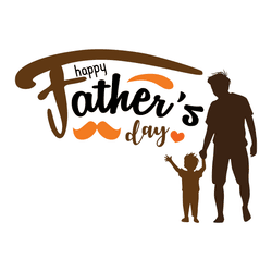 Creative Father’s Day social media post design template with family theme