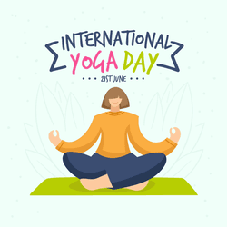 Creative International Day of Yoga social media post design