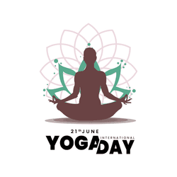 Stunning International Day of Yoga social media post template design