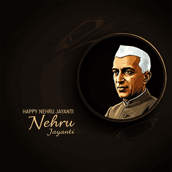 Educational Nehru Jayanti post featuring Jawaharlal Nehru and key facts about his life