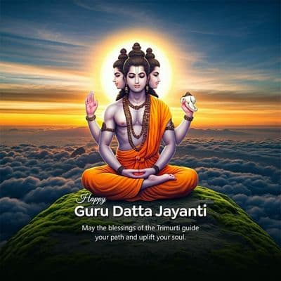 Dattatreya Jayanti HD Image | Lord Dattatreya Photo