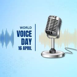 Social media design template promoting voice health and awareness – AiFlexa