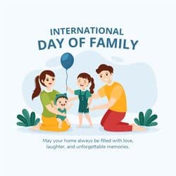 Custom Online Poster for International Day of Families by AiFlexa