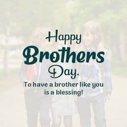 Creative Happy Brother’s Day Post by AiFlexa