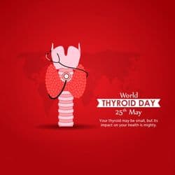 Creative World Thyroid Day Social Media Design Template by AiFlexa