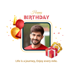 Creative and colorful Happy Birthday social media post template design