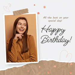 Premium quality Happy Birthday social media post template design